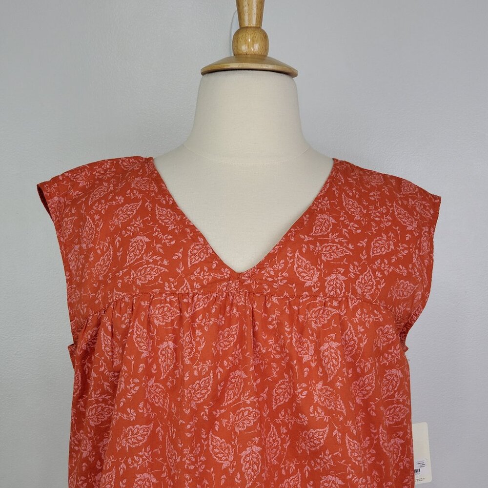 a.n.a. V-Neck Baby Doll Lightweight Sleeveless Top NEW NWT Size XL - Picture 2 of 13